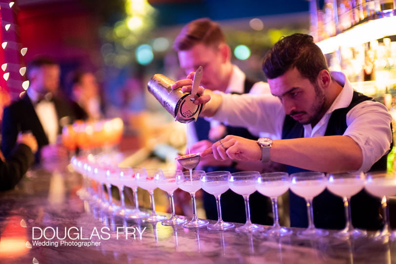 bar in London photographed with Leica Noctilux Lens in low light - London wedding photographer