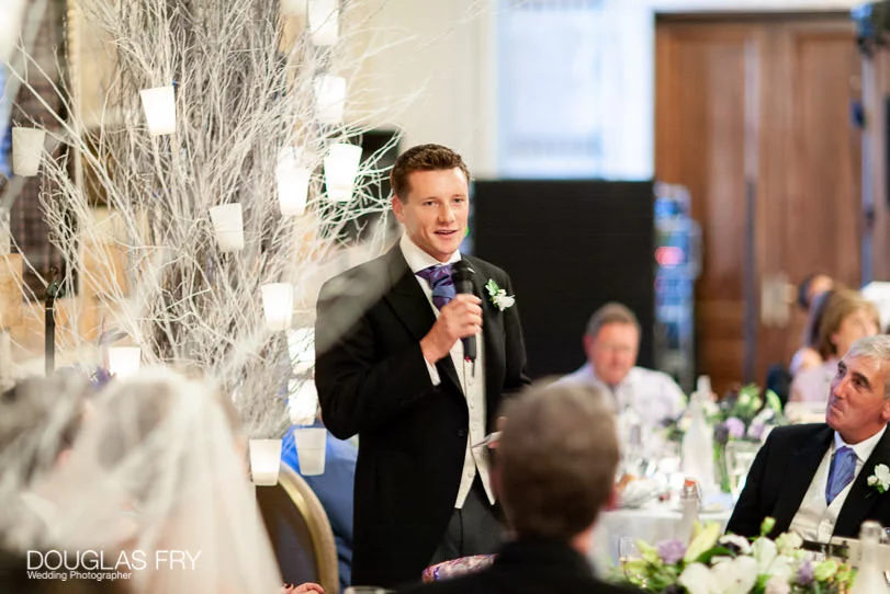 Wedding Photographer One Great George Street - Throw Back Weddings 40 Wedding Photographer One Great George Street London - bestman speaking