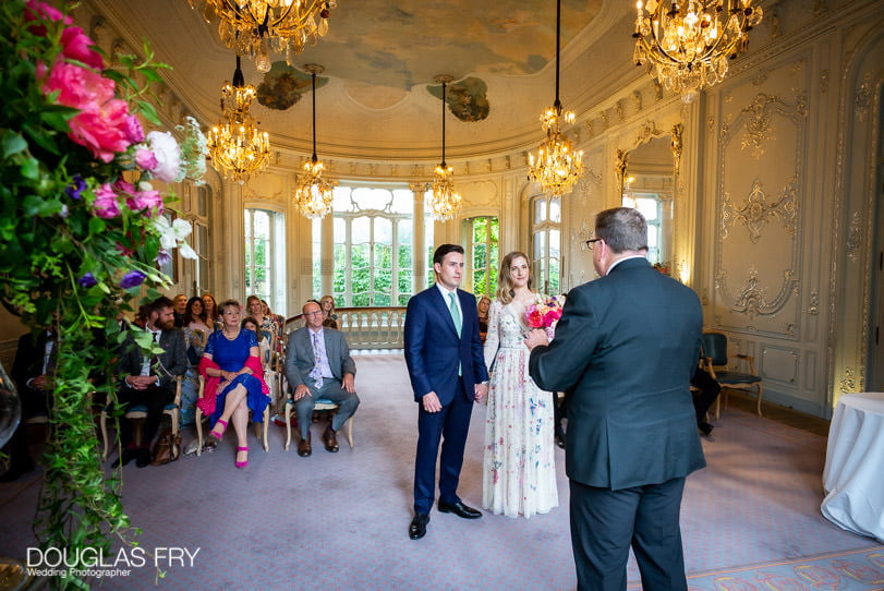 Wedding ceremony at Savile Club in London