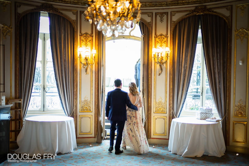 Couple photographed at the Savile Club in London