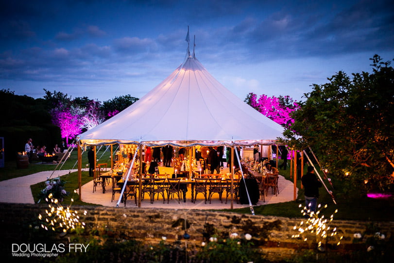 Wedding marquee in Surrey