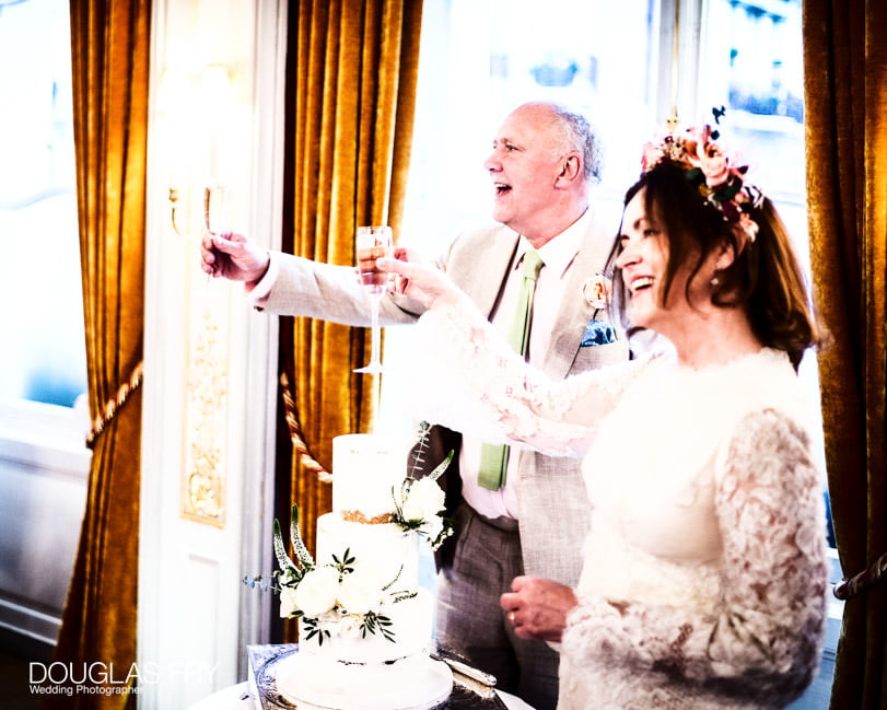 Toast at London Savile Club - wedding photographer