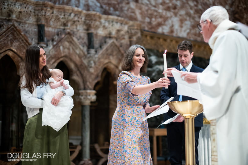 Baptism photographer at Farm Street Church in London