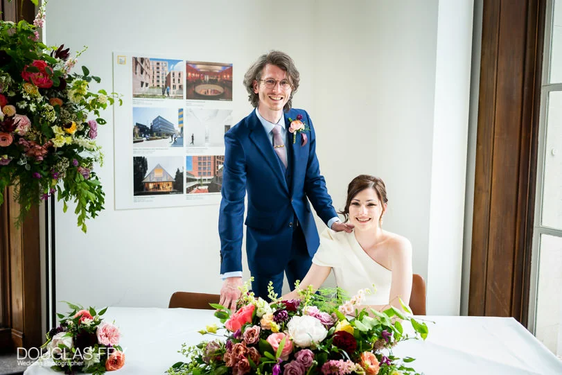 RIBA Wedding Photography for Irina and Dovydas 8 RIBA Wedding photographer London - signing register