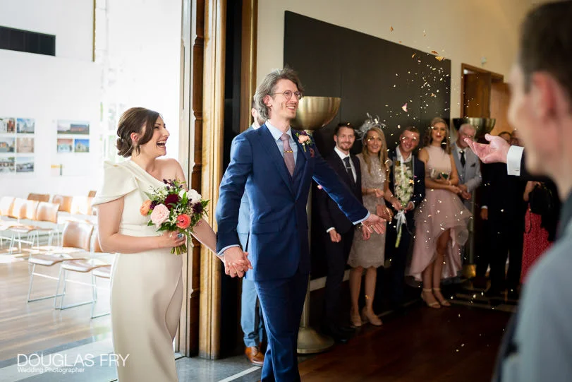 RIBA Wedding Photography for Irina and Dovydas 10 RIBA Wedding photographer London - leaving ceremony
