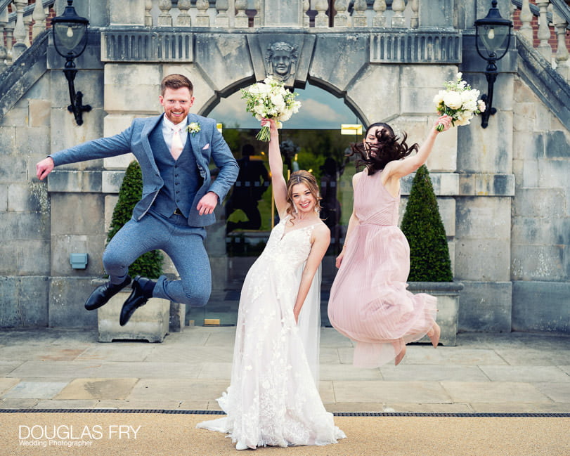 Bride and Groom wedding photograph at RAC Woodcote Park in Epsom