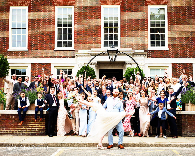 guests at wedding at Inner Temple in London - wedding photograph