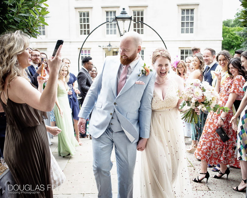 confettit at wedding at Inner Temple in London