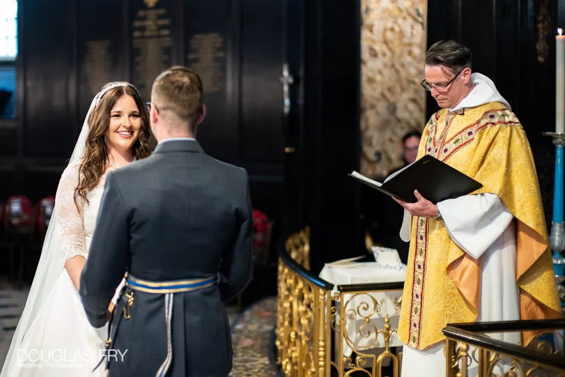 Military Wedding Photographer at St Clements Dane Church and The RAF Club in London 2 RAF Club wedding photographer - ceremony