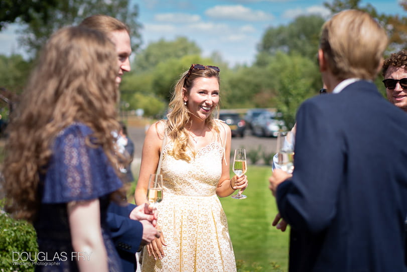 Wedding in Suffolk - guests photographed together