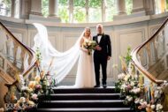 Savile Club wedding photographer - veil