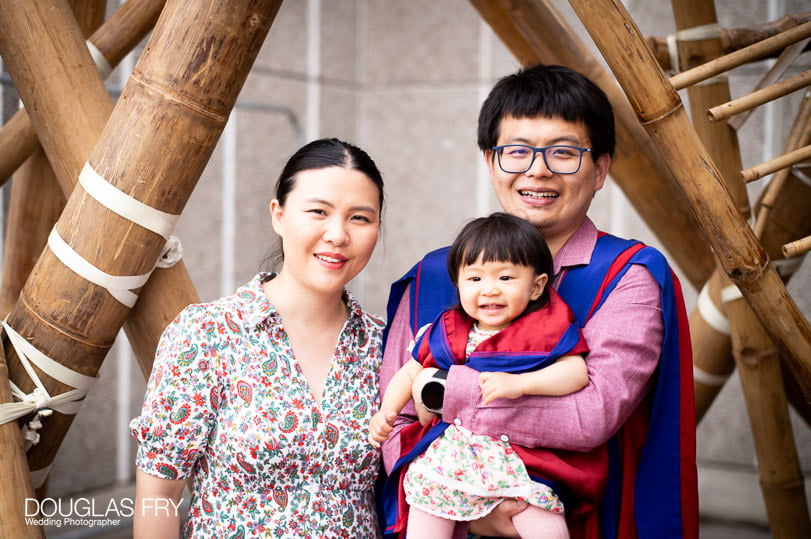 Family photography in central London in front of Hayward Gallery