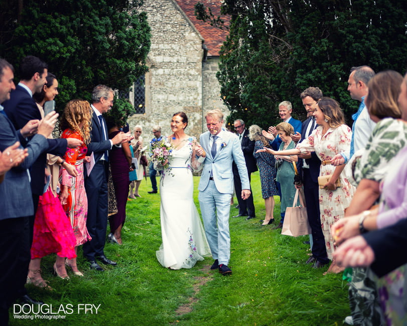 Wedding photography - Hampshire photographer - confetti