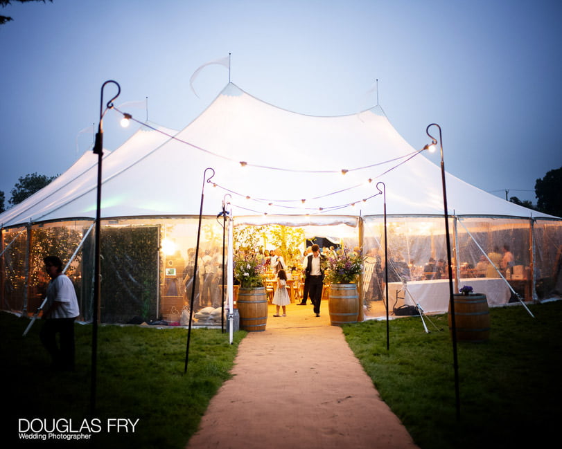 Wedding photography - Hampshire photographer - country marquee