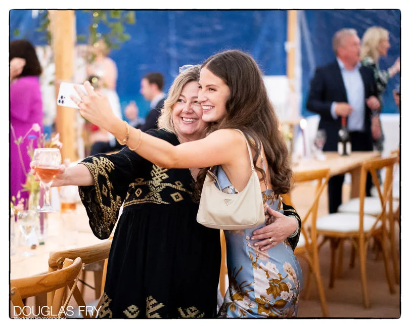 Hampshire Wedding Photographer 8 Wedding photography - Hampshire photographer - guests taking selfie