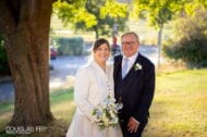 Wedding photography of couple outside Petersham Hotel in Richmond